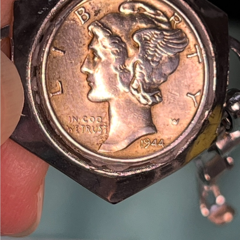 Vintage Liberty Head Mercury Dime Silver CoinLink Vintage Coin Bracelet - Picture 11 of 13